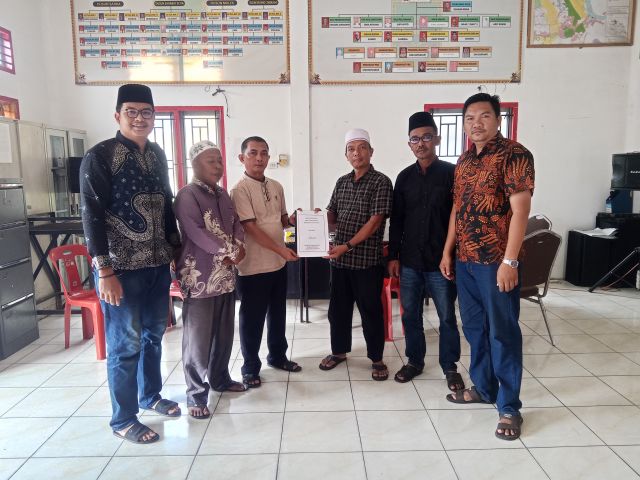 Maflizar Resmi Kembalikan Formulir Pendaftaran Bakal Calon Penghulu Bagan Jawa
